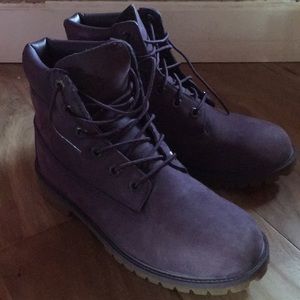 Purple Timberland Boots